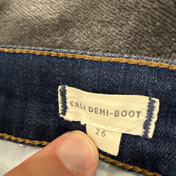 Madewell Cali Demi Boot Jeans Women's Size 26 Mid-Rise Medium Wash Denim - Picture 5 of 9